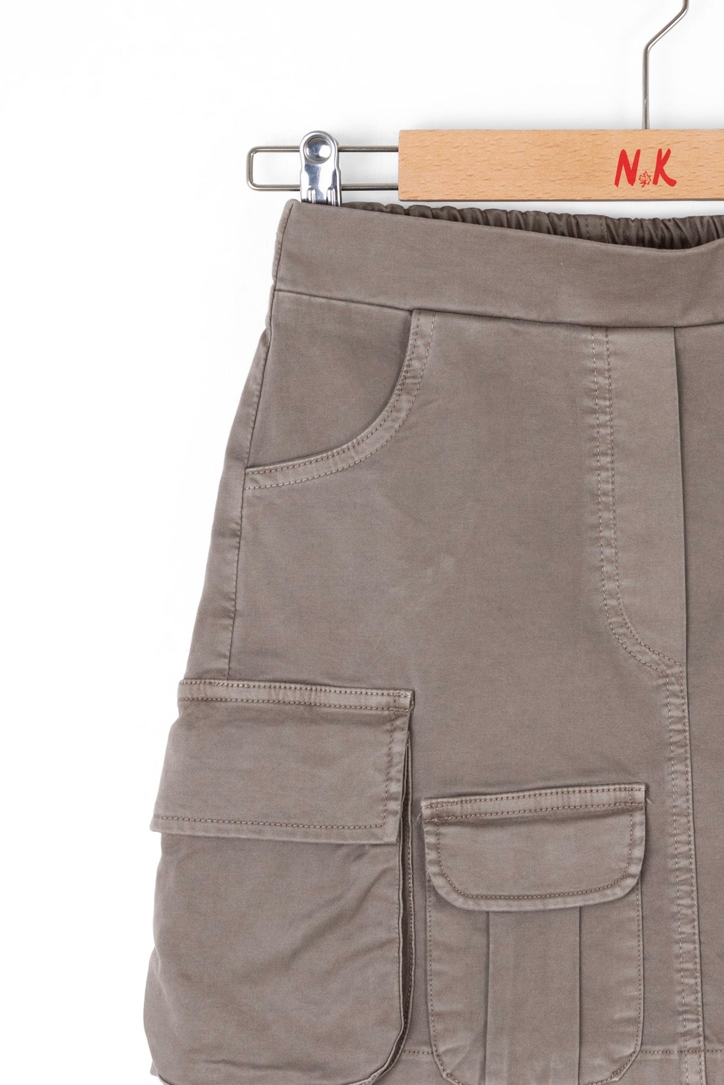 100 % Cotton,Mini anthracite skirt for girls .