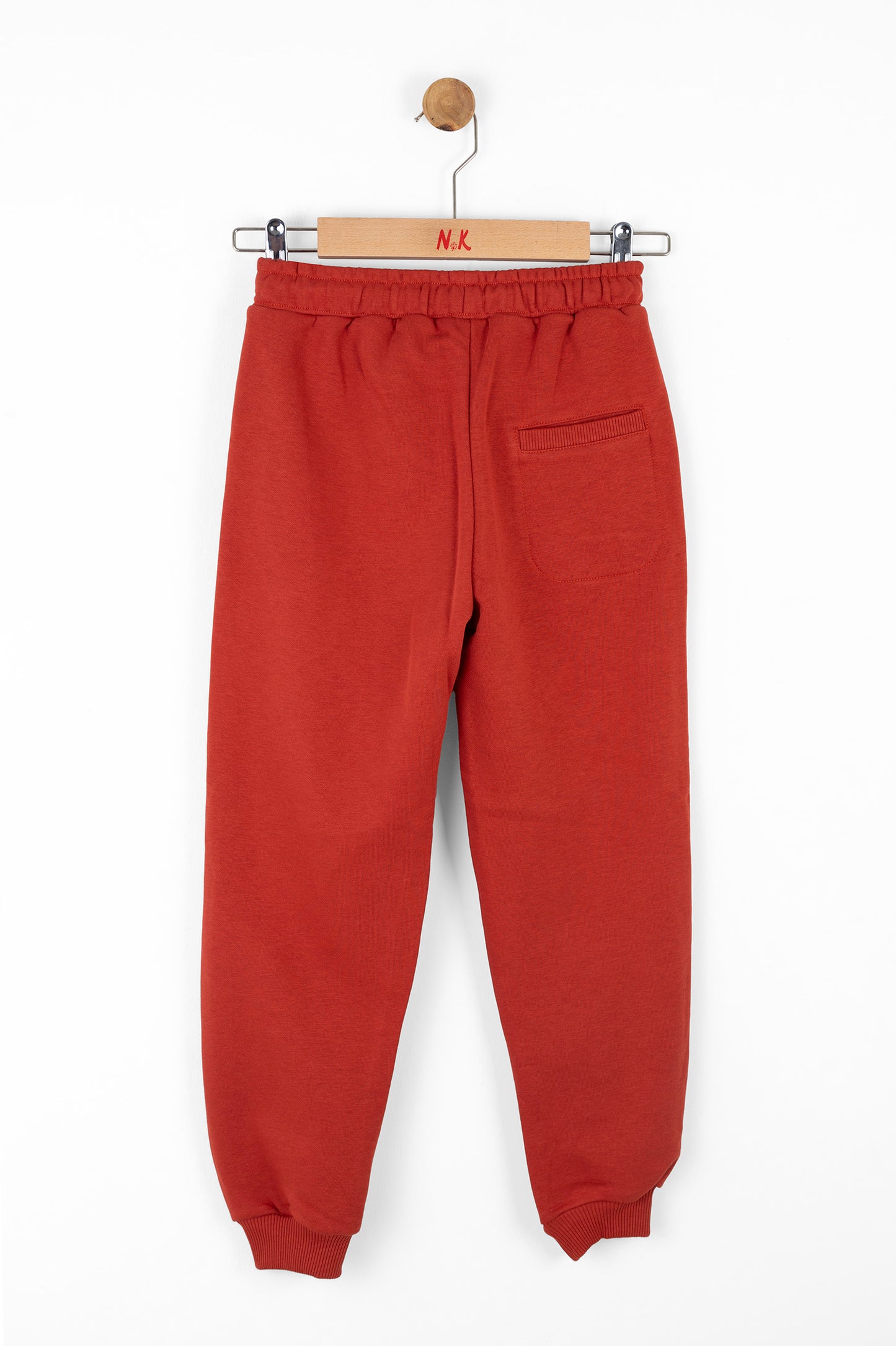 Boys red jogger. Cozy & Stylish for everyday wear.Complete with side pockets and an elastic waistband.