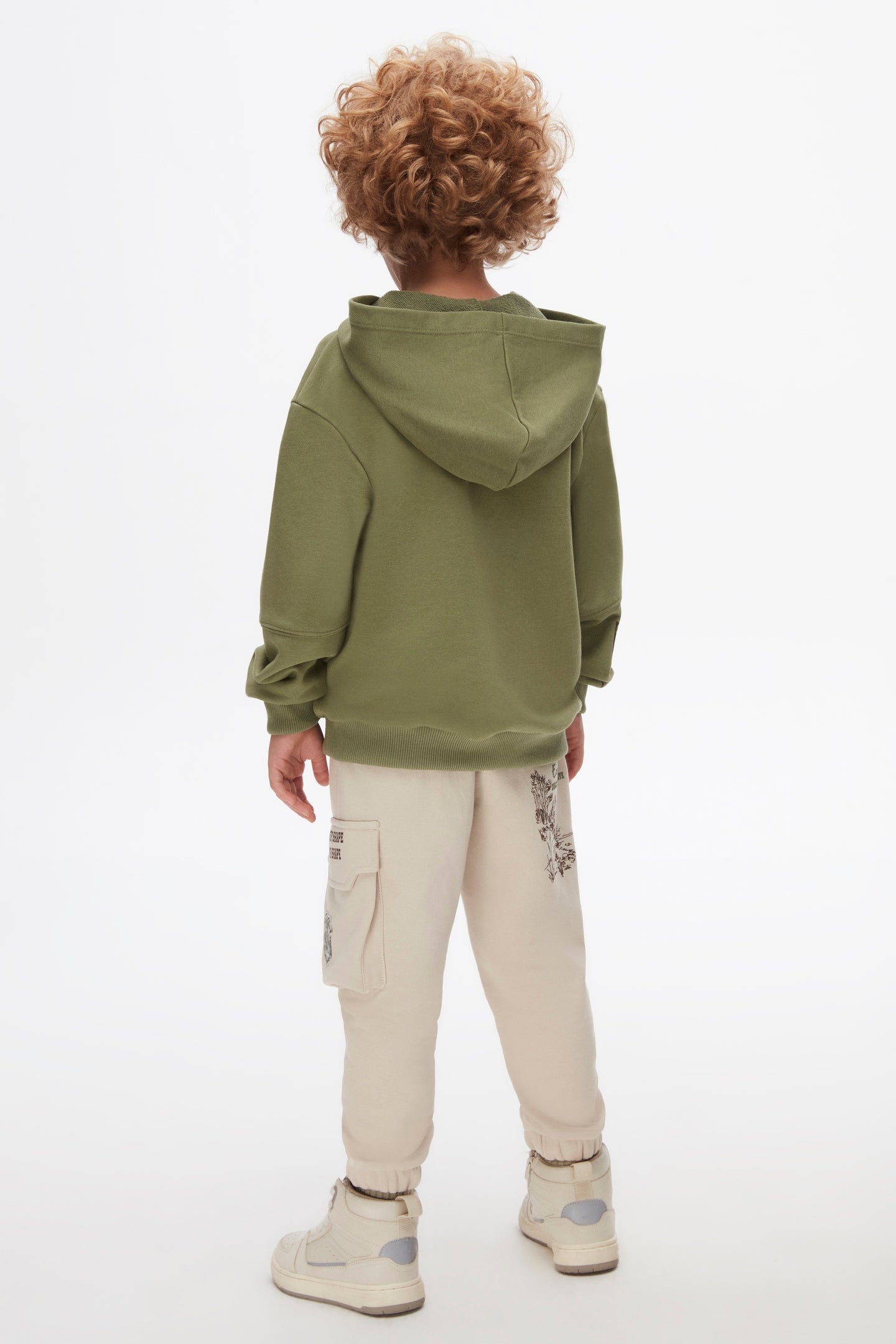 Kids Olive Green Hoodie