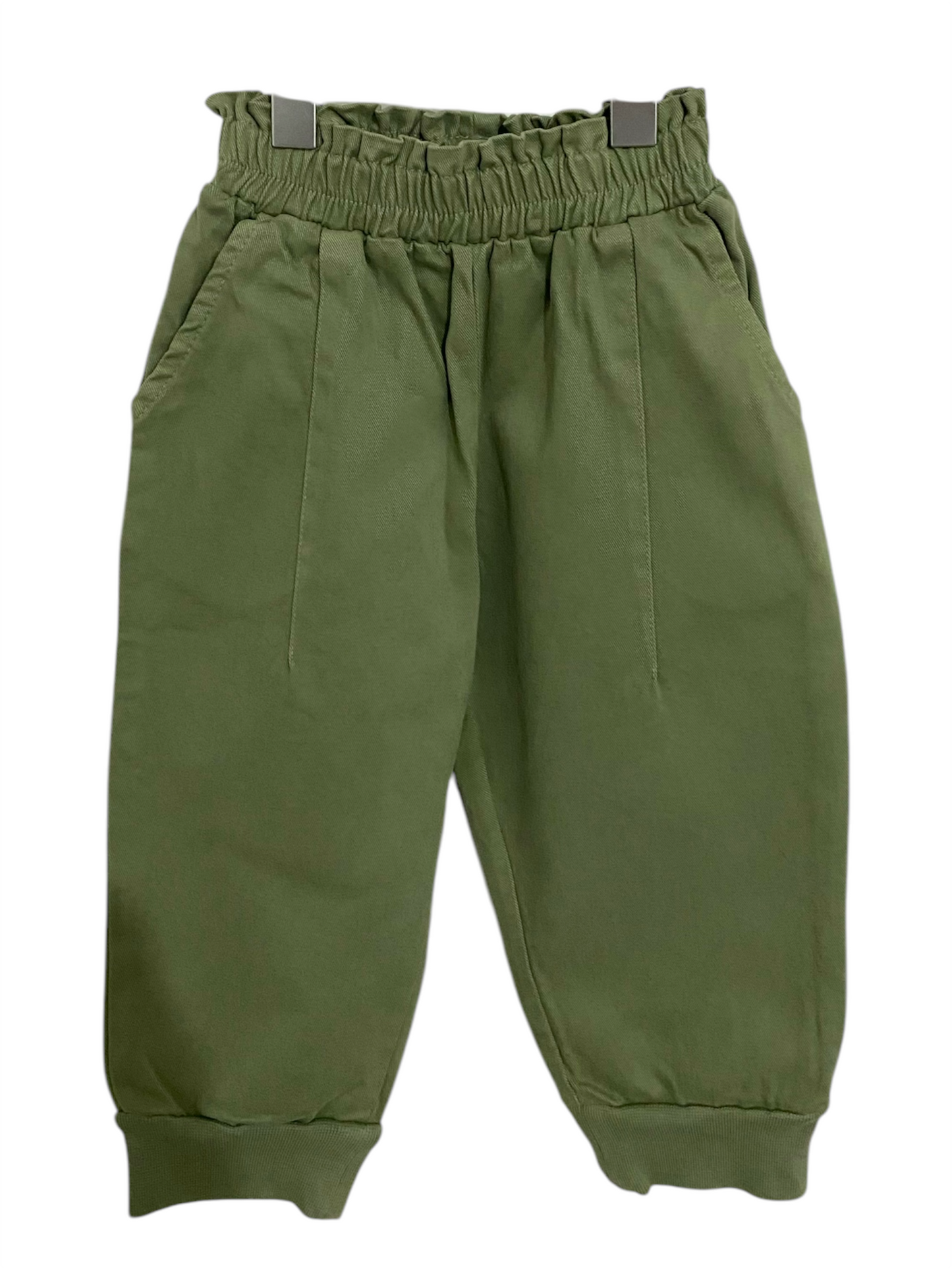 Green toddler trousers.