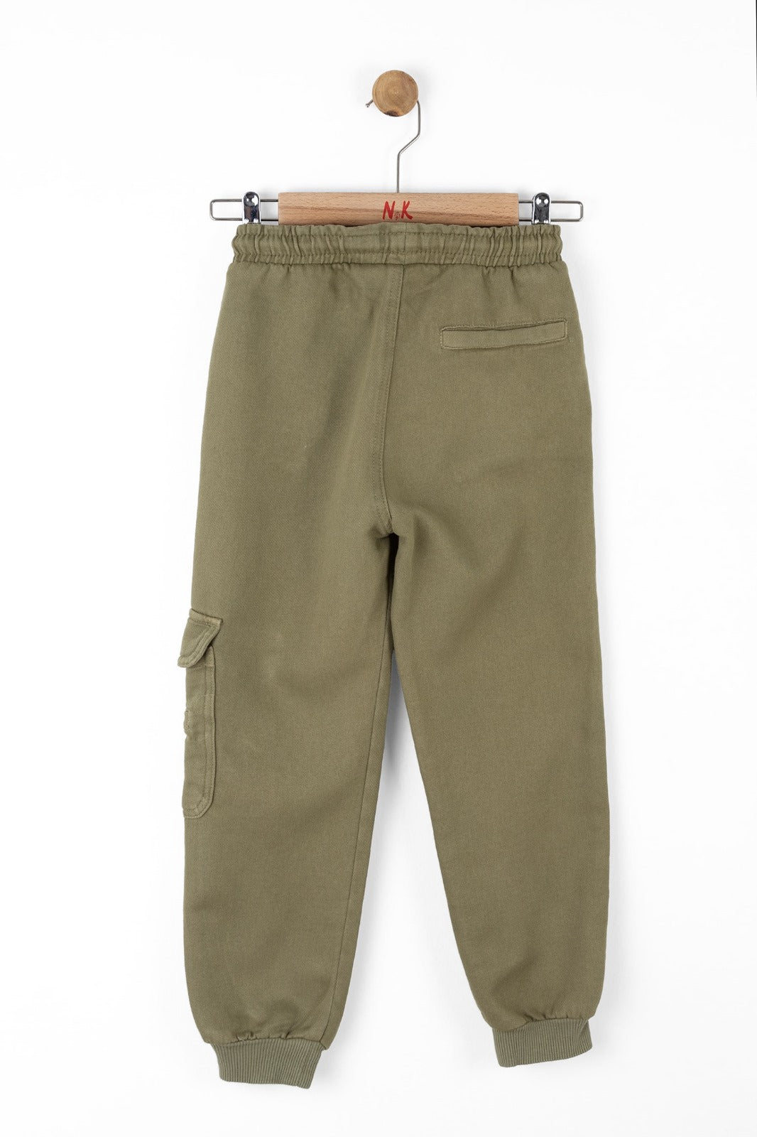 Children's cargo green joggers